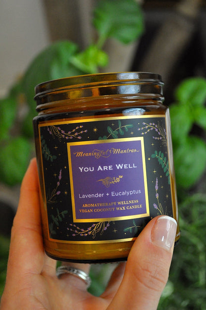 You Are Well Lavender Eucalyptus Candle - Vegan America