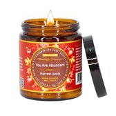 You Are Abundant Harvest Apple Candle - Vegan America