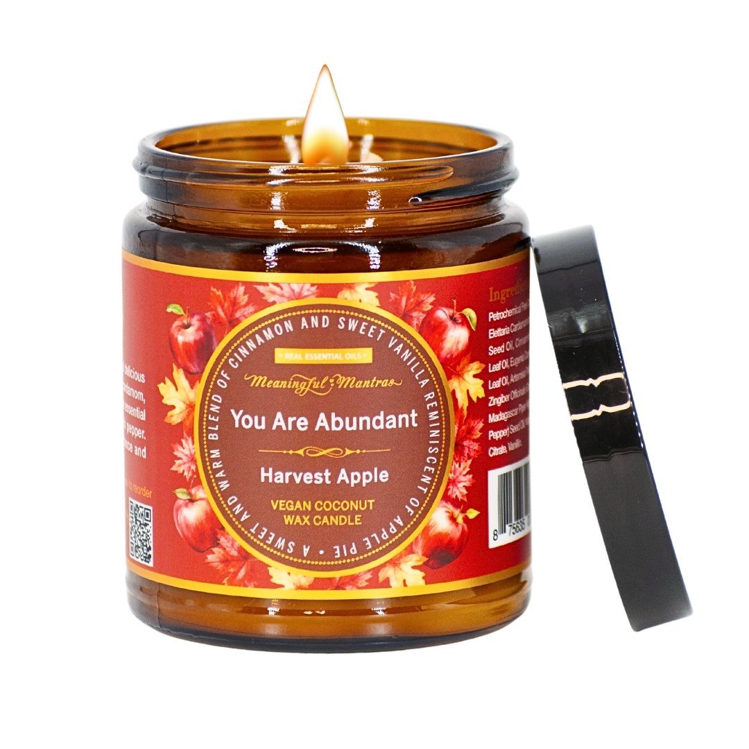 You Are Abundant Harvest Apple Candle - Vegan America