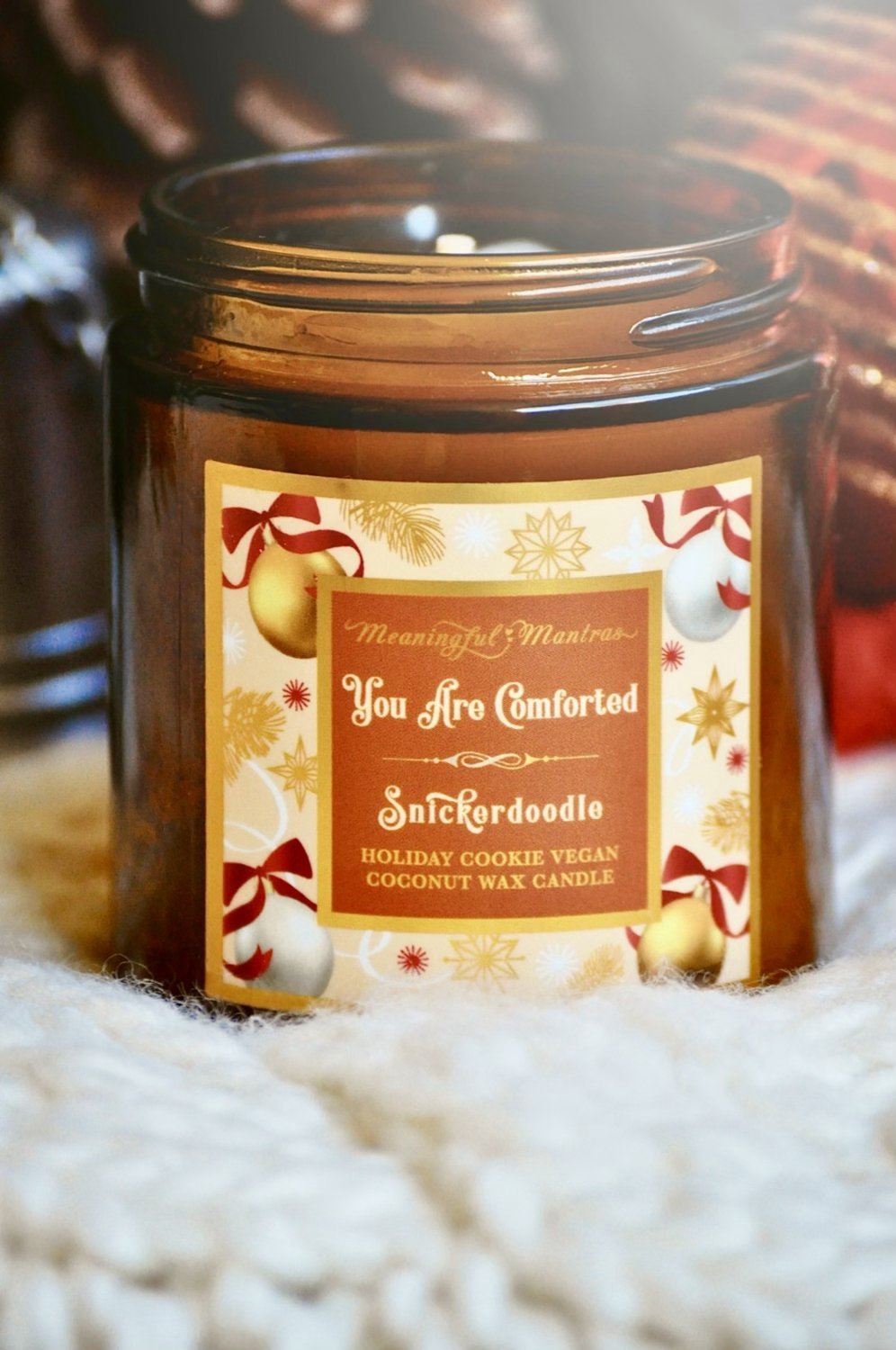 You Are Comforted Snickerdoodle Cookie Mini Candle - Vegan America
