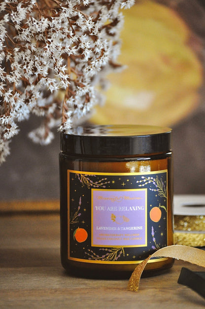 You Are Relaxing Lavender & Tangerine Candle