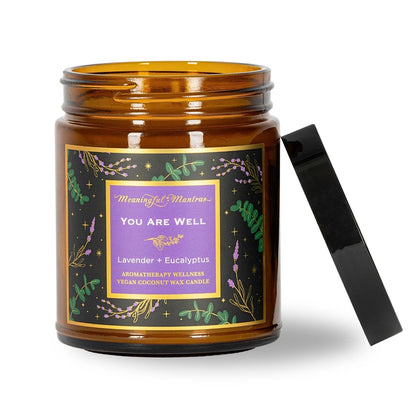 You Are Well Lavender Eucalyptus Candle - Vegan America