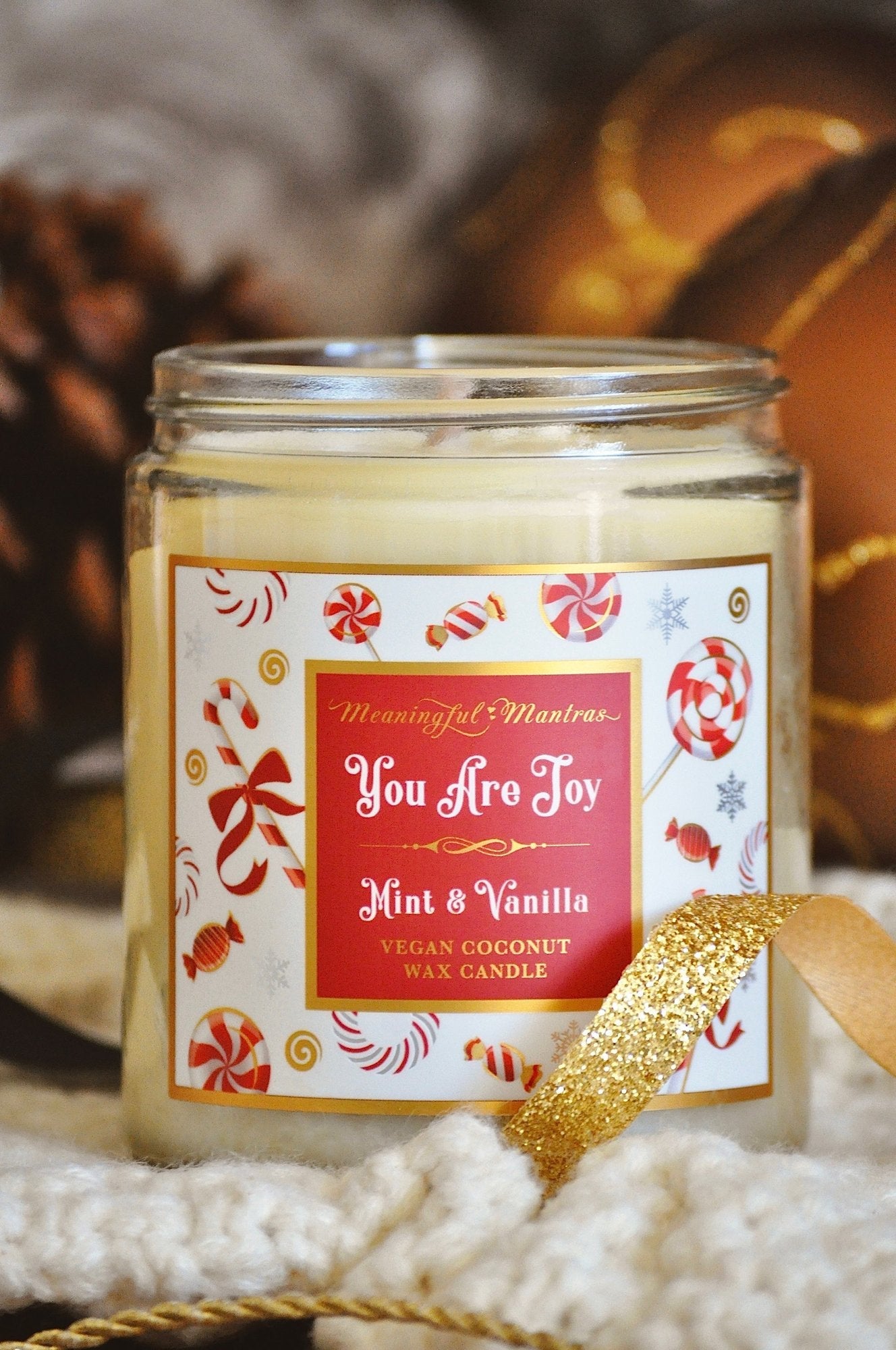You Are Joy Mint & Vanilla Candle - Vegan America