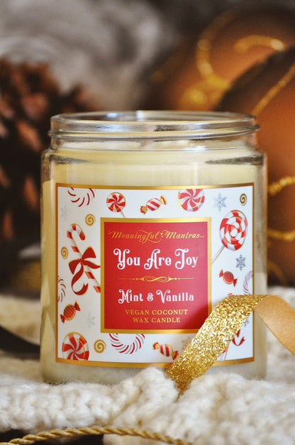 You Are Joy Mint & Vanilla Candle - Vegan America