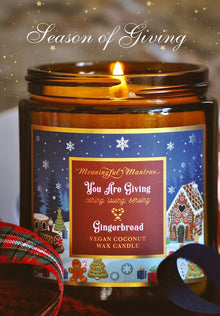 You Are Giving Gingerbread Candle - Vegan America
