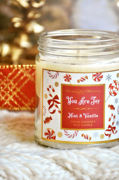 You Are Joy Mint & Vanilla Candle - Vegan America