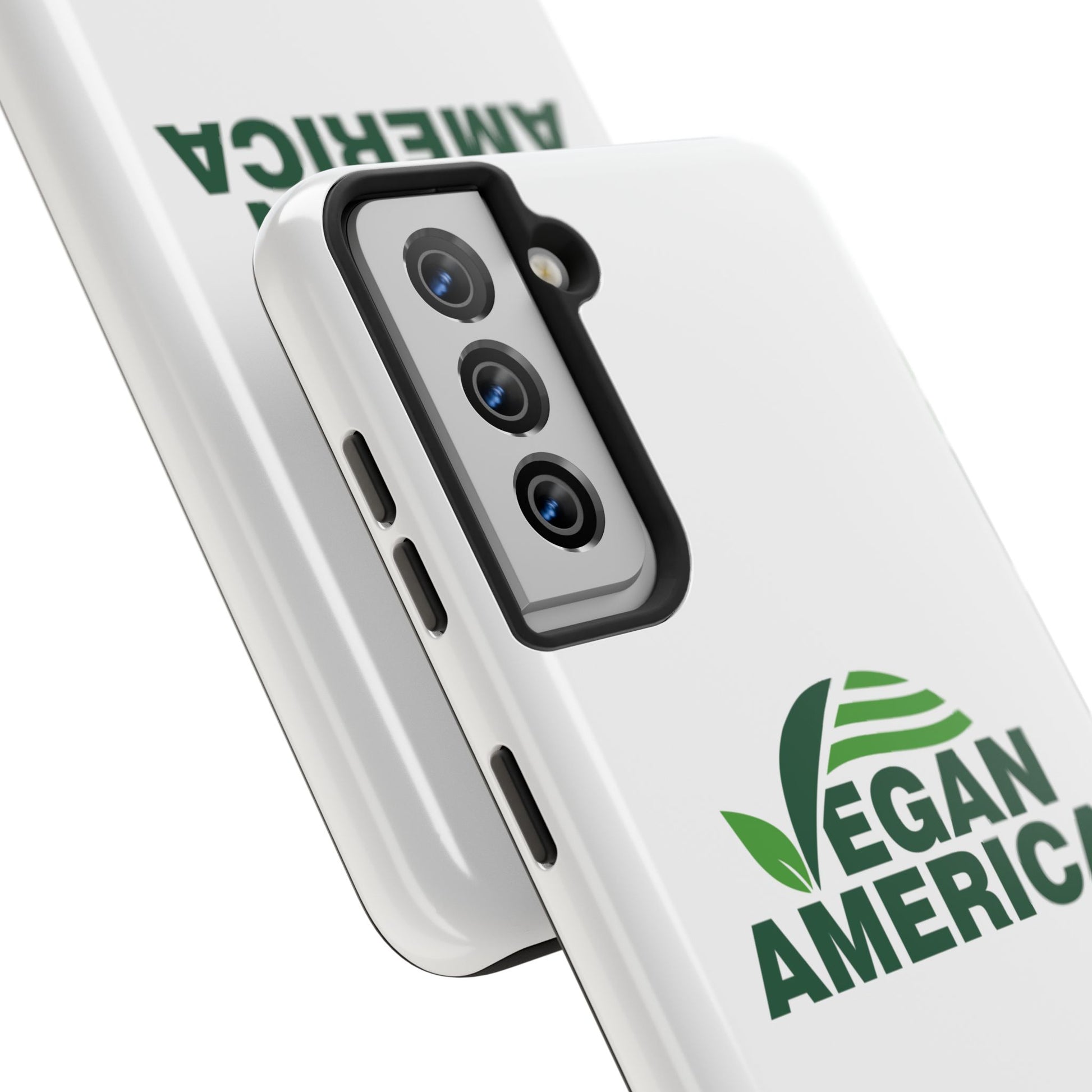 Vegan America Tough Phone Case — Eco - Friendly Plant Logo Protective Cover - Vegan America
