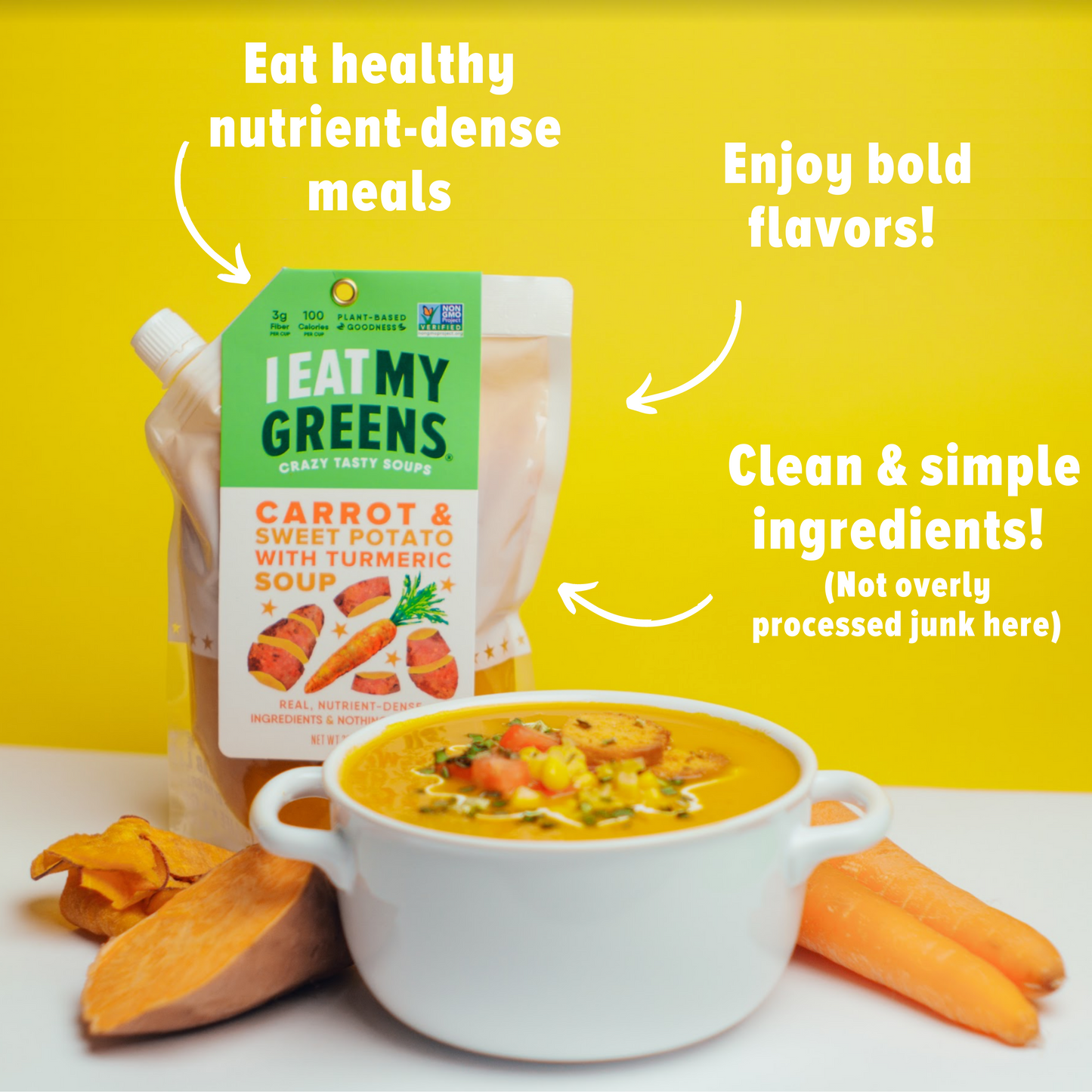 Carrot - Sweet Potato & Turmeric Soup