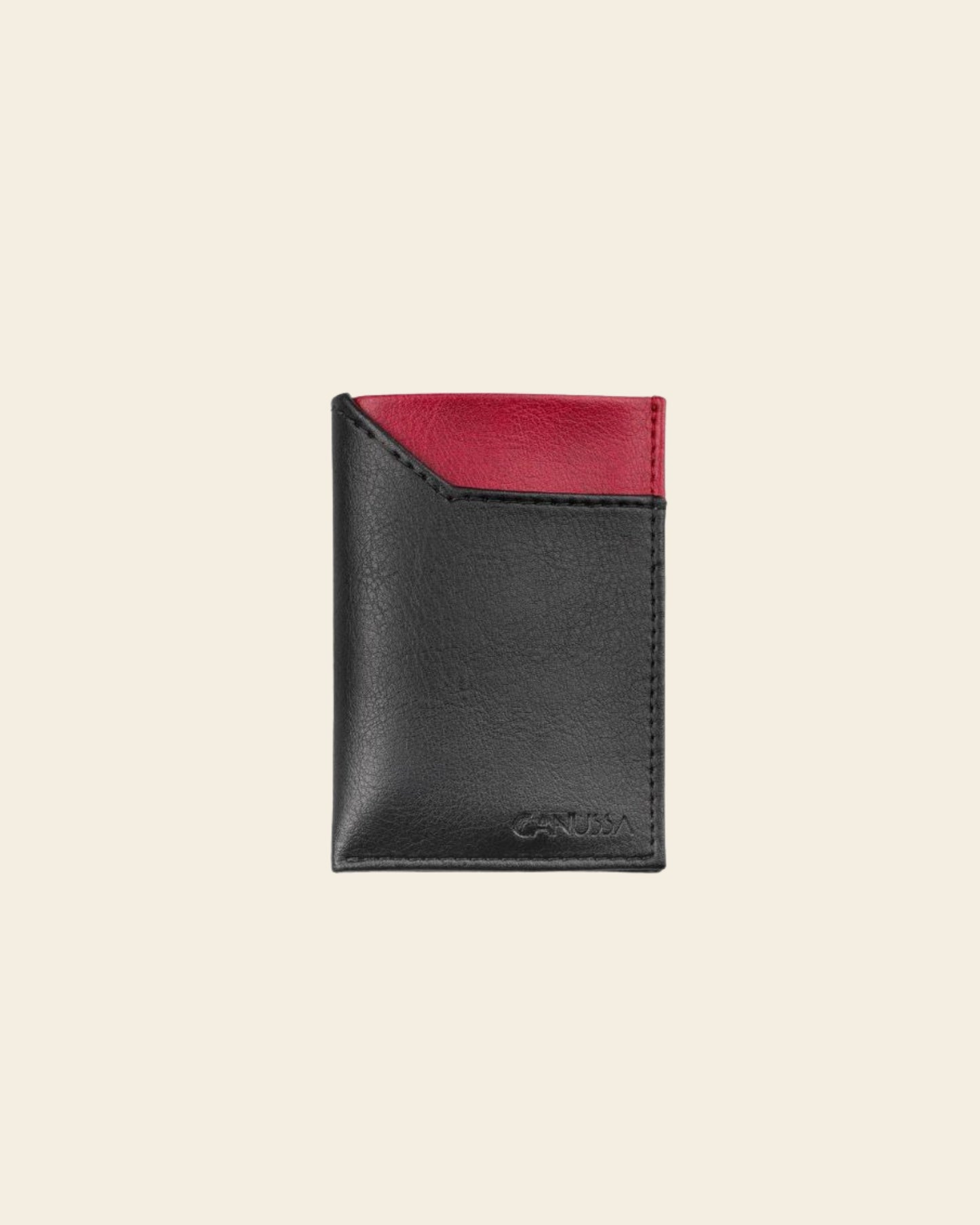 Waterproof slim card holder - Black/Red