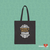 Strange & Unusual - Cotton Canvas Tote Bag - Vegan America
