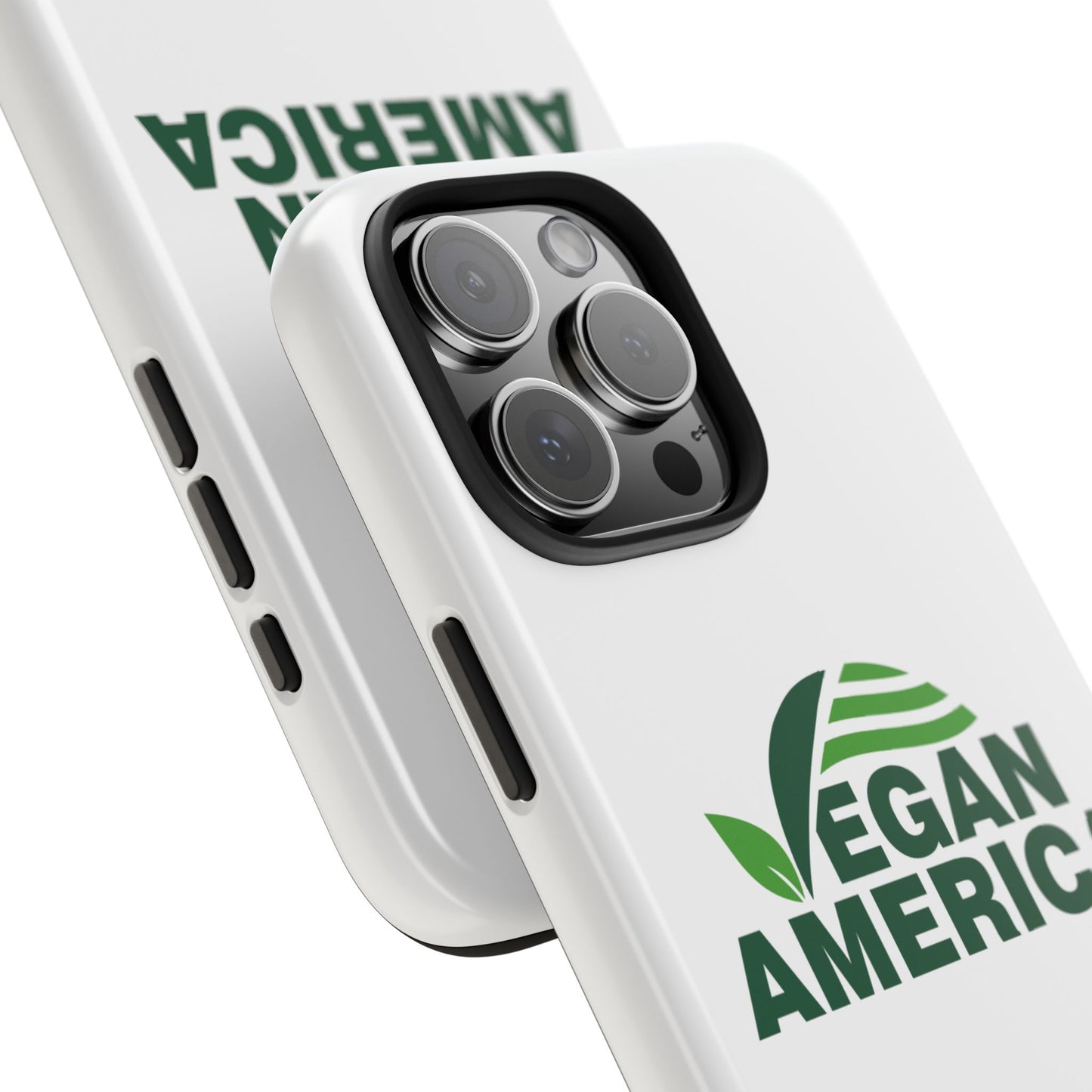 Vegan America Tough Phone Case — Eco - Friendly Plant Logo Protective Cover - Vegan America