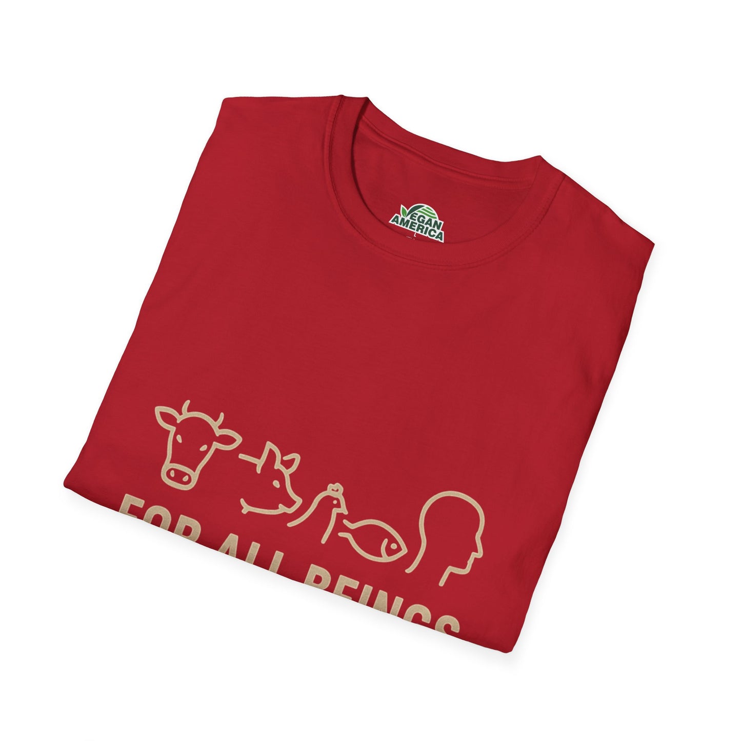 Unisex Vegan America T-Shirt, Eco - Friendly Apparel, Plant - Based Lifestyle Shirt, Perfect Gift for Vegans, Animal Rights Awareness Wear - Vegan America