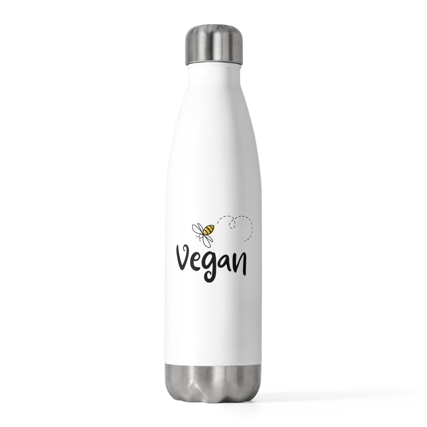 Bee Vegan - 20oz Insulated Water Bottle - Vegan America