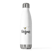 Bee Vegan - 20oz Insulated Water Bottle - Vegan America