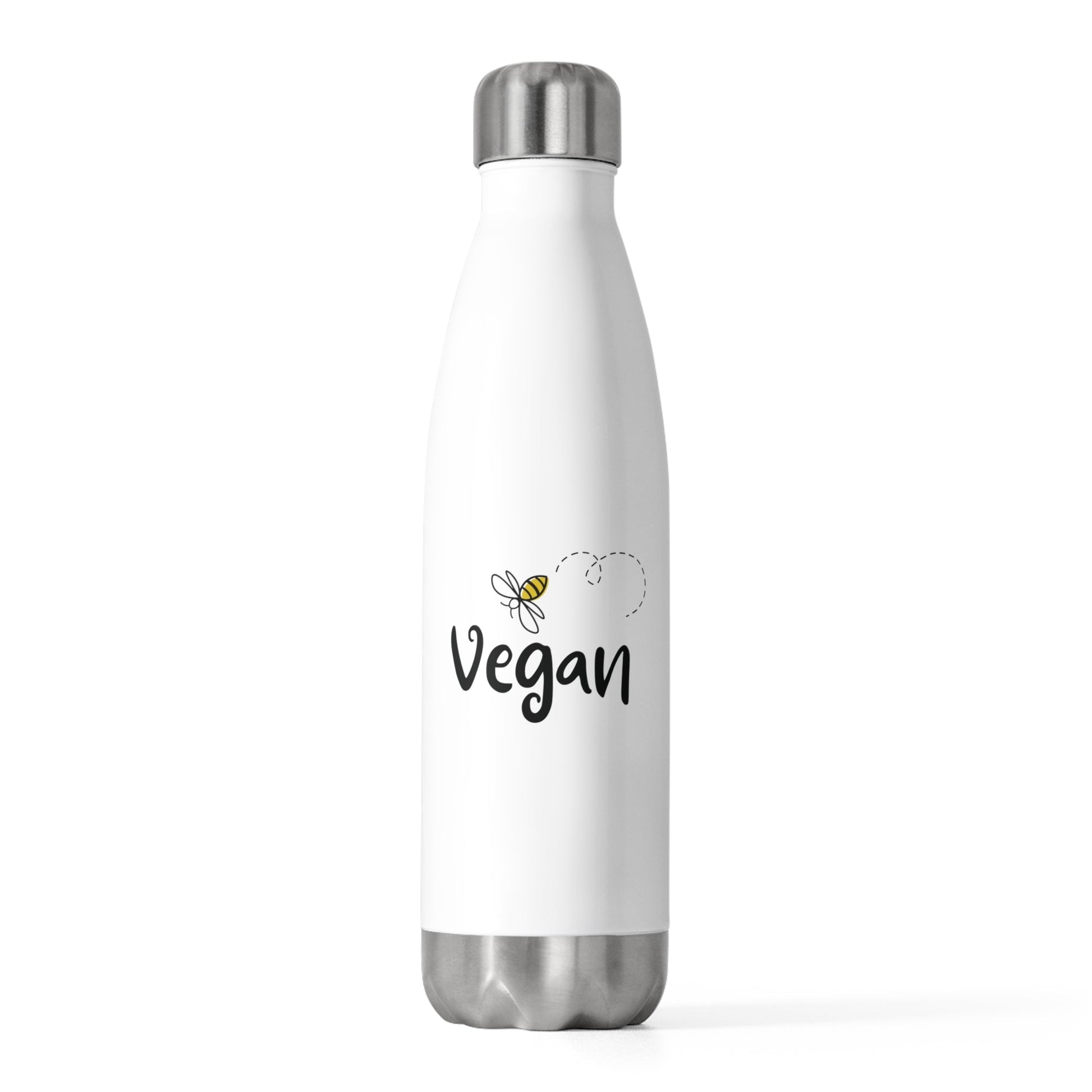 Bee Vegan - 20oz Insulated Water Bottle - Vegan America