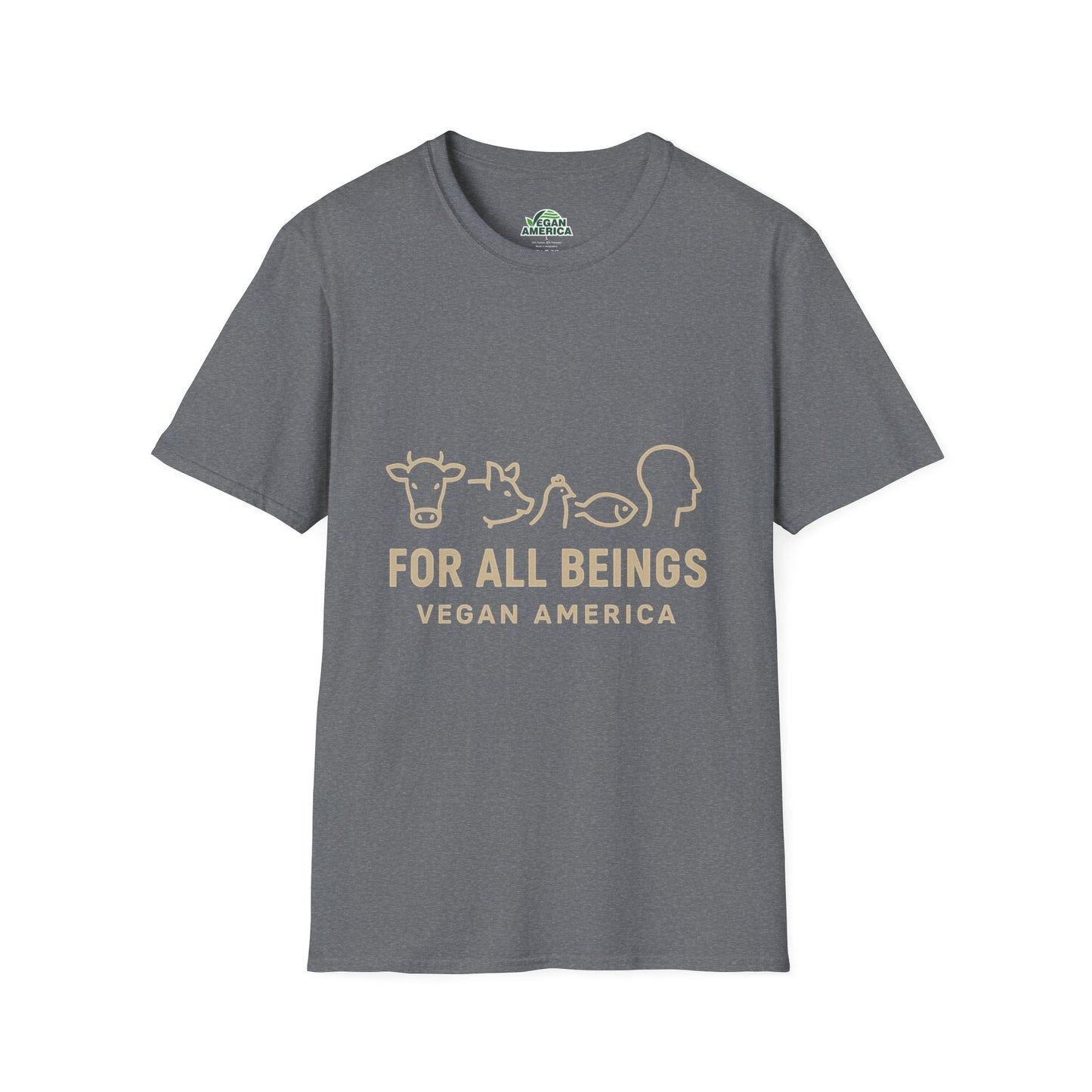 Unisex Vegan America T-Shirt, Eco - Friendly Apparel, Plant - Based Lifestyle Shirt, Perfect Gift for Vegans, Animal Rights Awareness Wear - Vegan America