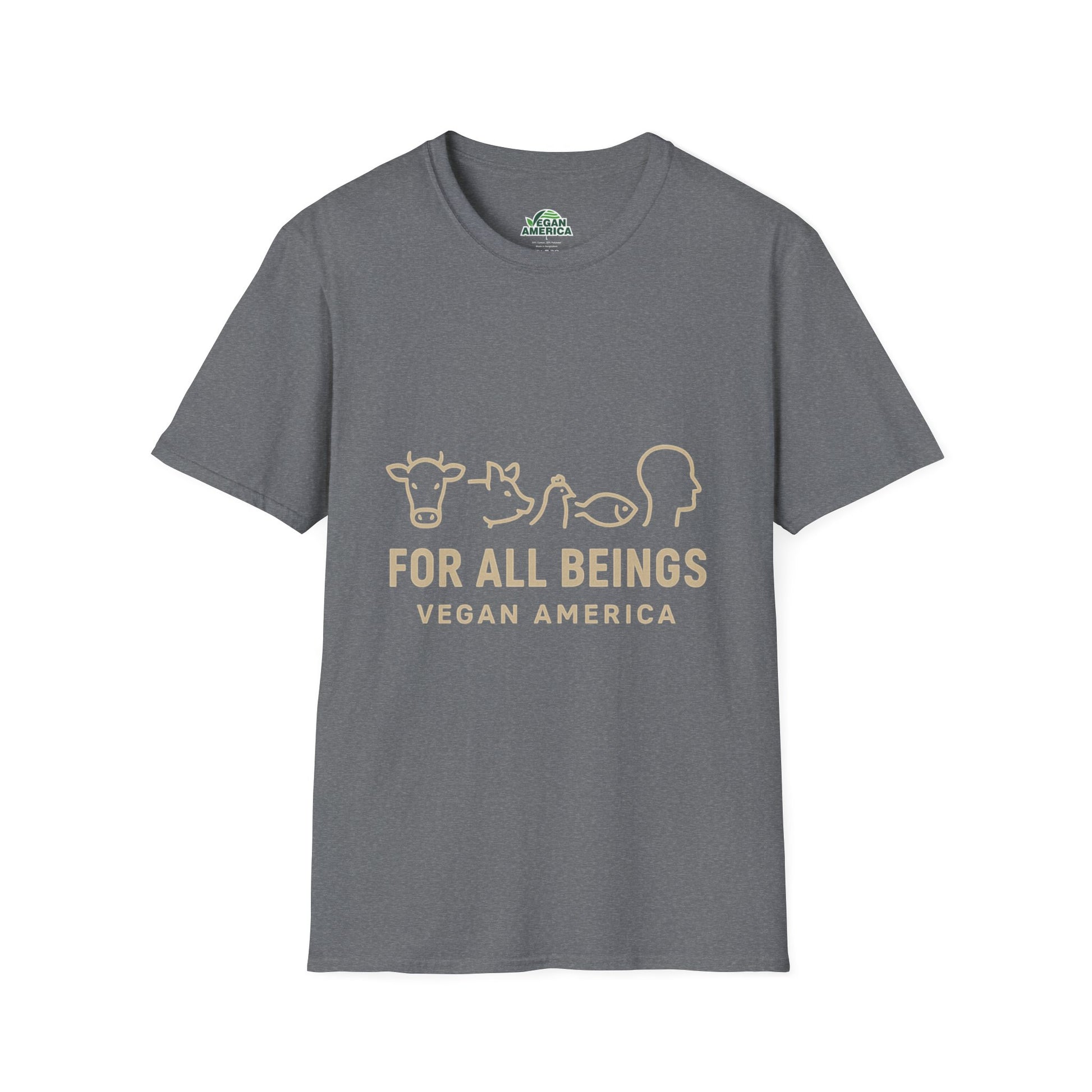 Unisex Vegan America T-Shirt, Eco - Friendly Apparel, Plant - Based Lifestyle Shirt, Perfect Gift for Vegans, Animal Rights Awareness Wear - Vegan America