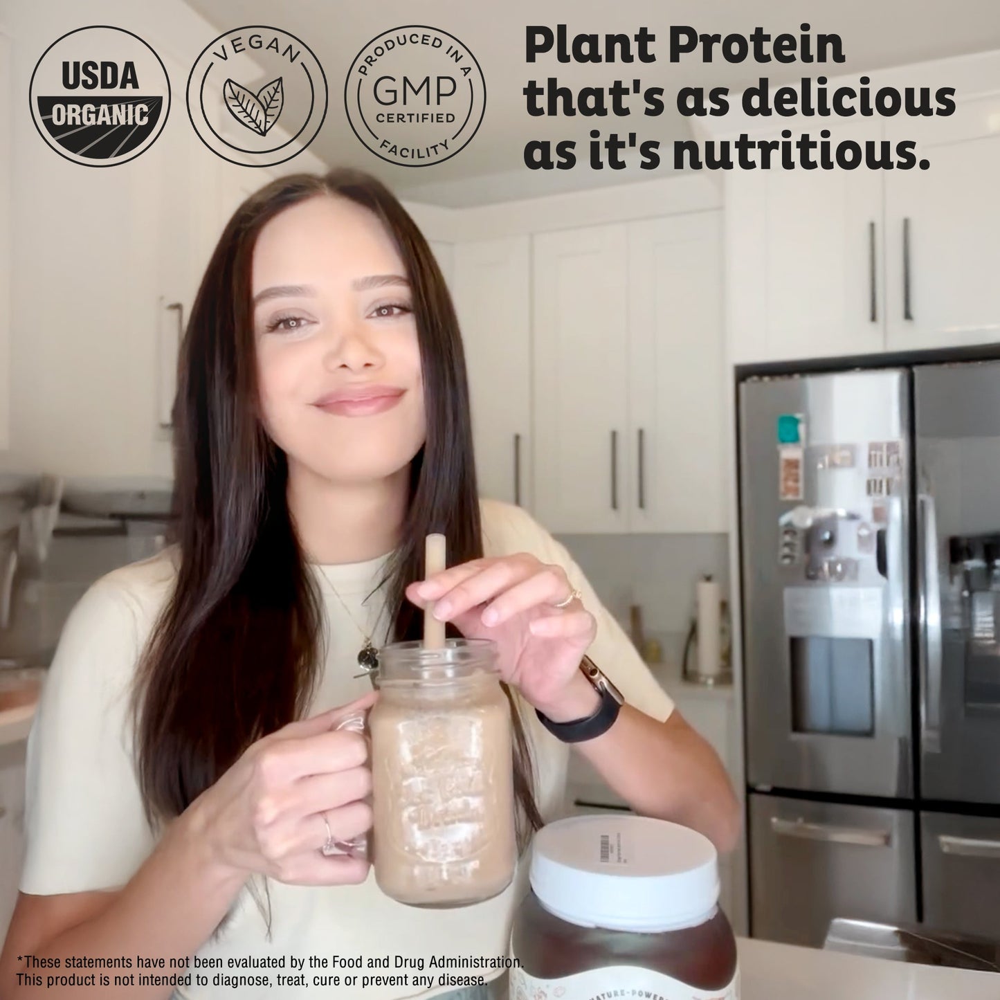Organic Plant Protein, Chocolate, 28 Servings