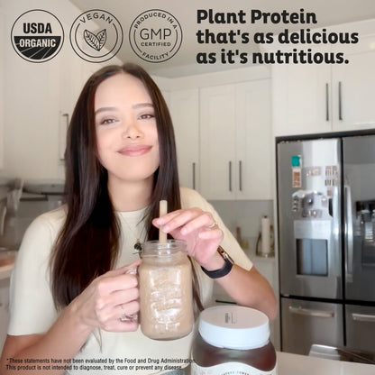 Organic Plant Protein, Chocolate, 28 Servings