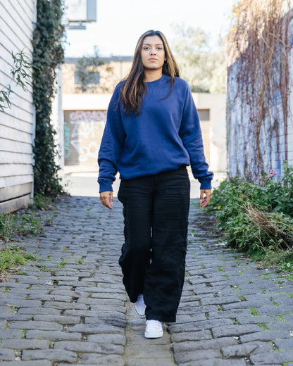 Crew Neck, Unisex Navy