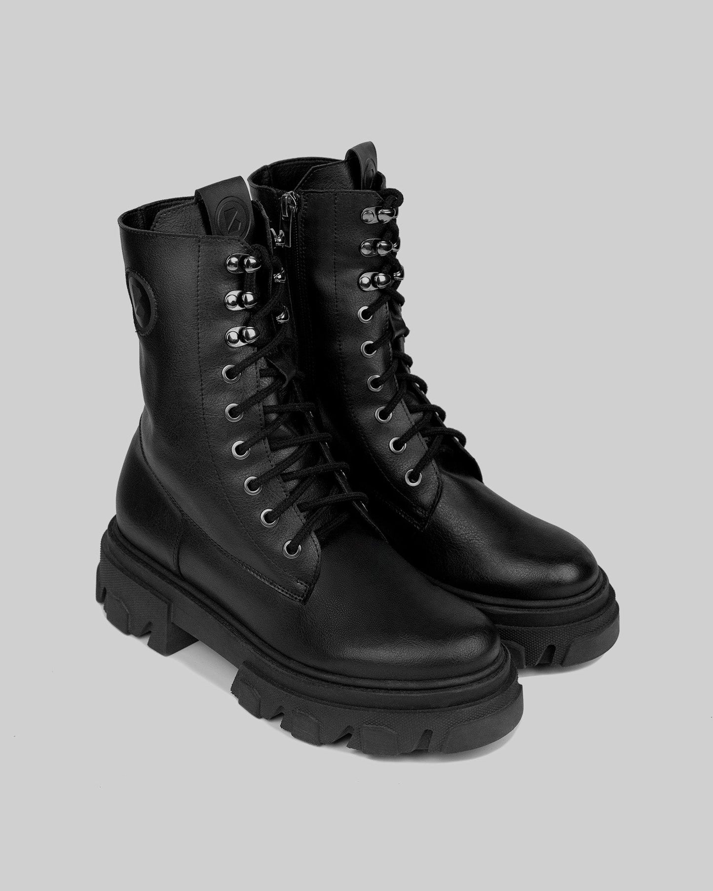 Combat black boots - Vegan America