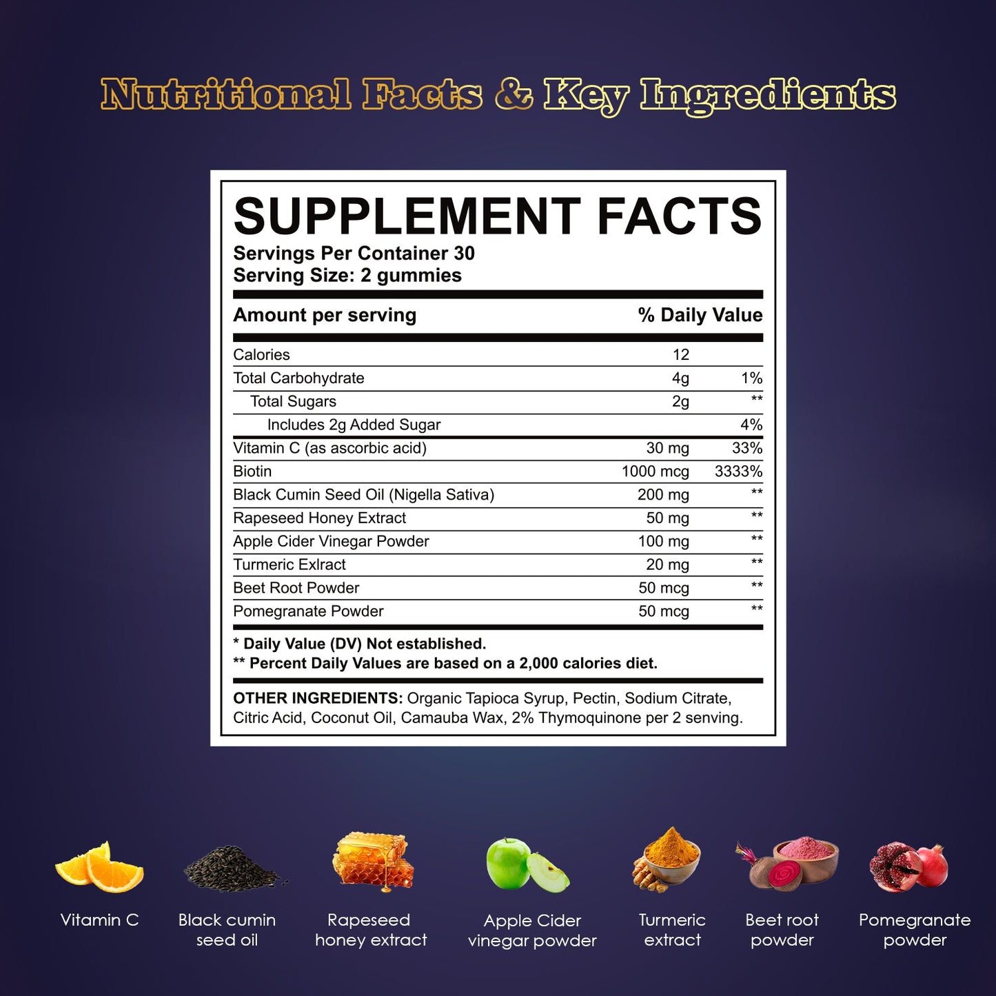 Total Body Wellness: Immune Support, Digestive Health, Energy & Multivitamins, Black Seed Oil, Sea Moss, Shilajit & Omega 3 Gummies, 4 - Pack - Vegan America