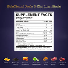 Stars Black Seed Oil & Honey Gummies + Vitamin C Biotin Apple Cider Vinegar Turmeric & BeetRoot