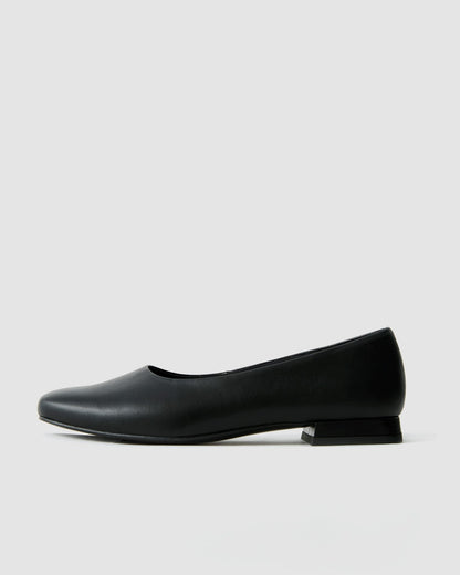Black Diana Pumps black ballerinas with a square - cut shape - Vegan America