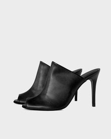 Urban Chic Black Nopal cactus leather sandals - Vegan America