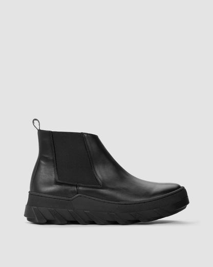 Tiger chelsea black boots - Vegan America