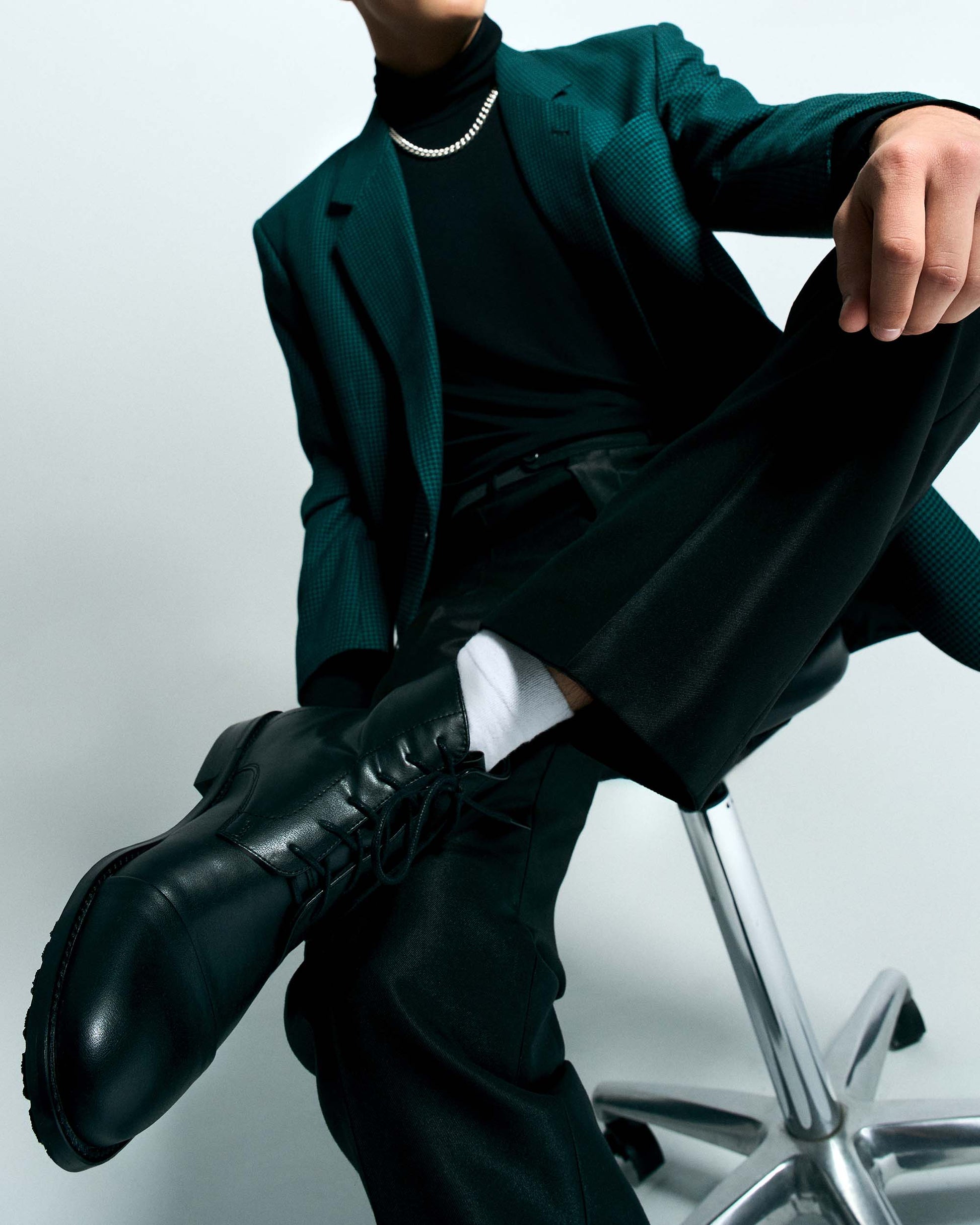 Laced - up Ankle Boots made of vegan corn leather - Vegan America