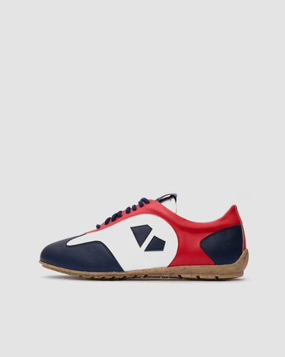 Racer Sneakers Blue Red White - Vegan America