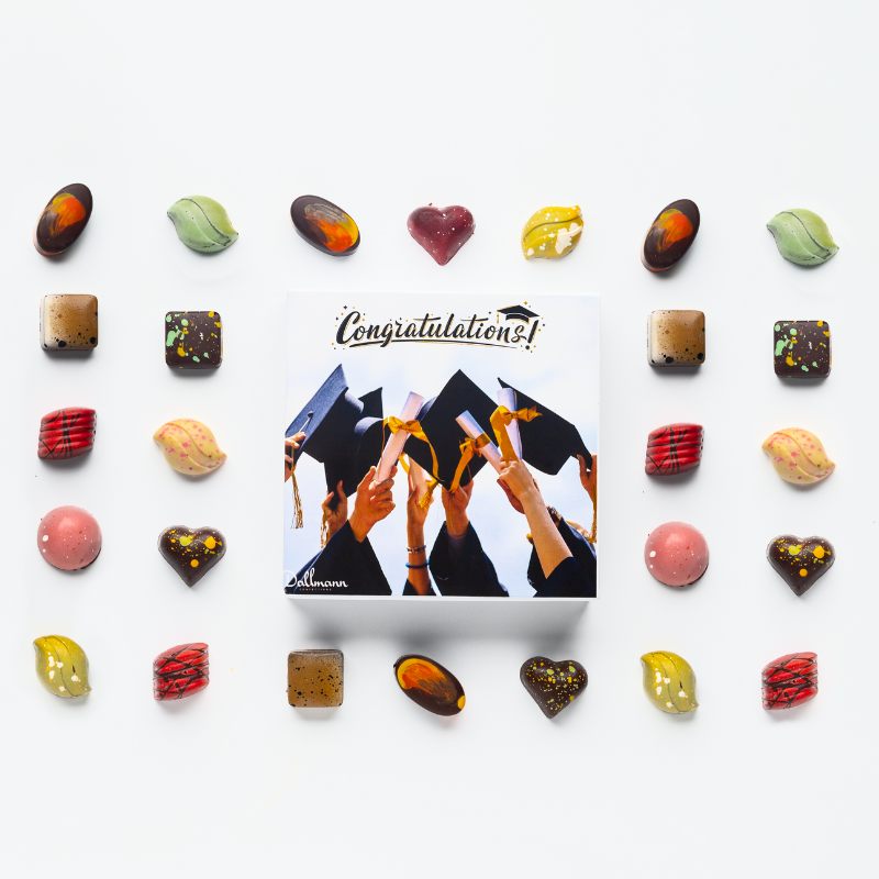 **VEGAN** 25 Piece Graduation Chocolate Gift Box