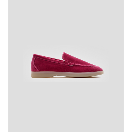 Vegan Velvet Loafer Pink