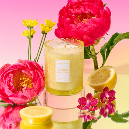 Honeysuckle Wildflowers Natural Candle 8oz Kaia Collection - Vegan America