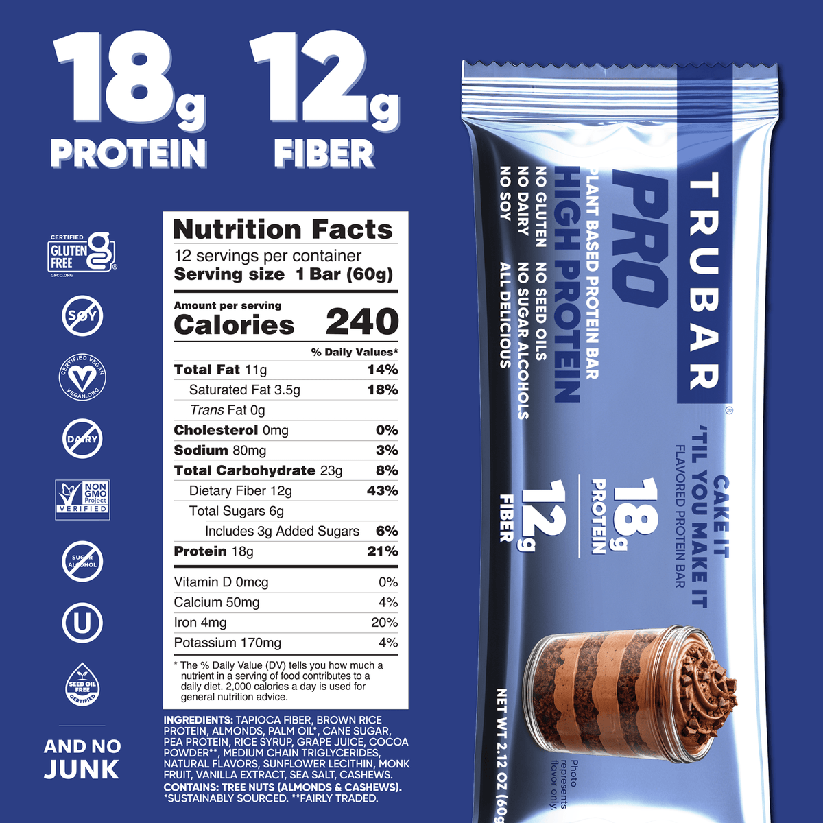 TRUBAR PRO Cake It 'Til You Make It - Vegan America