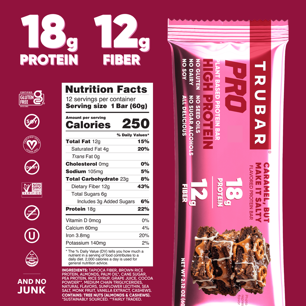 TRUBAR PRO Caramel But Make It Salty - Vegan America