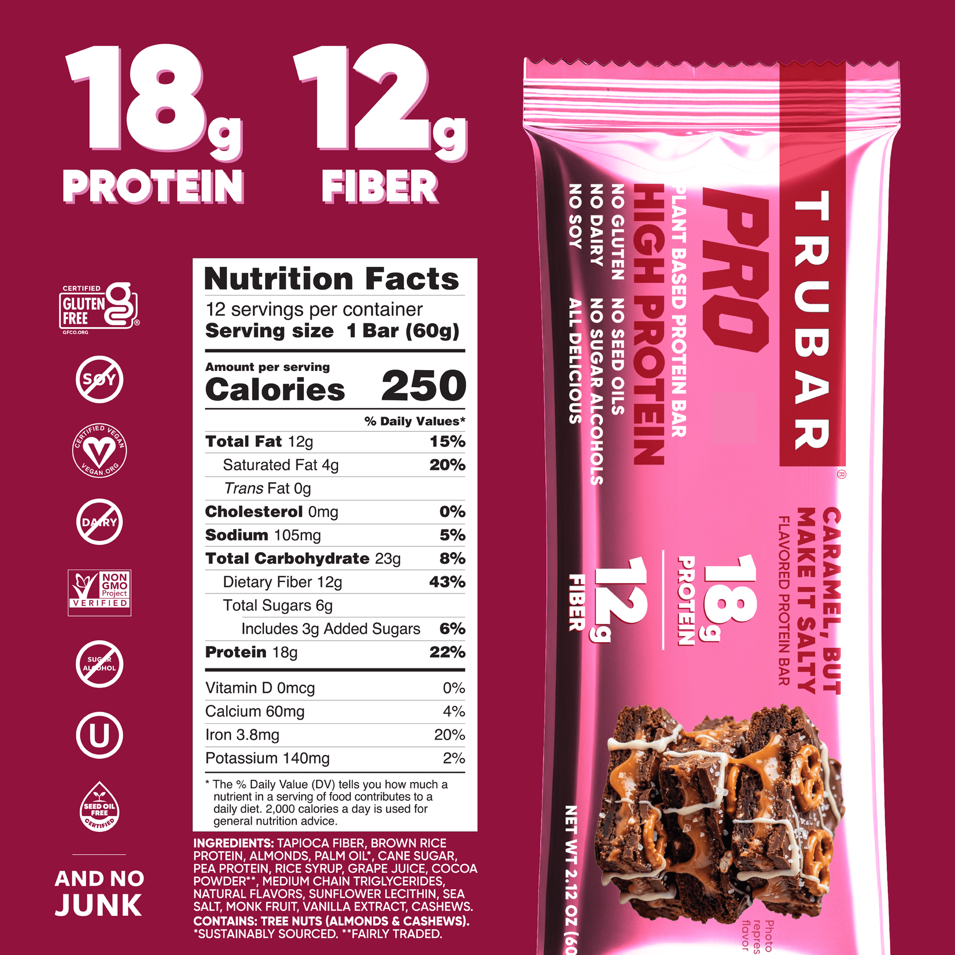 TRUBAR PRO Caramel But Make It Salty - Vegan America