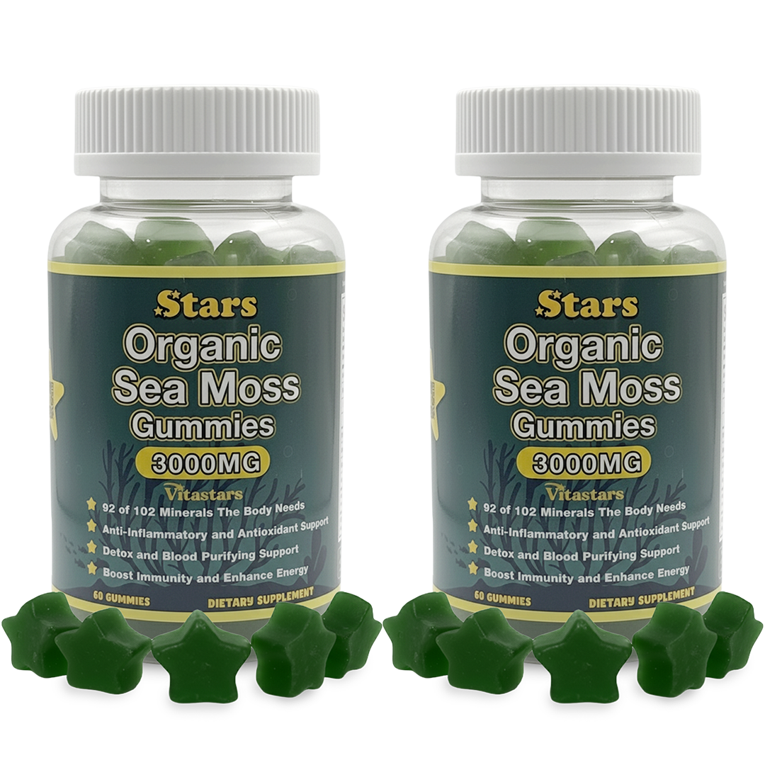 Stars Organic Sea Moss Gummies + Bladderwrack Burdock Root & Apple Cider Vinegar
