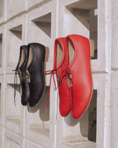 Akira Pumps Black Nopal ballerinas made of cactus leather - Vegan America