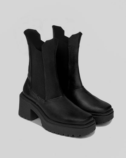 Squared chelsea boots - Vegan America