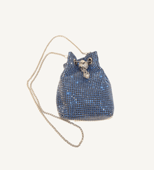 Blue Crystal Bucket Bag - Vegan America
