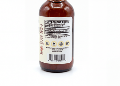Premium Saffron Extract Tincture (Made With Pure Heray Saffron Threads) - Vegan America