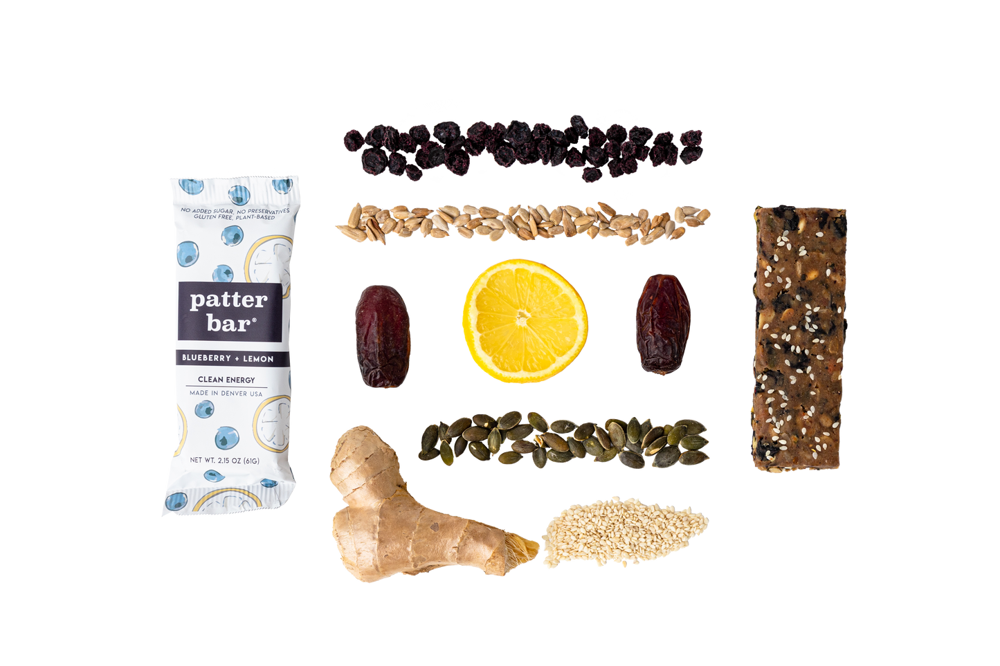 Blueberry Lemon Whole Food Energy Bar