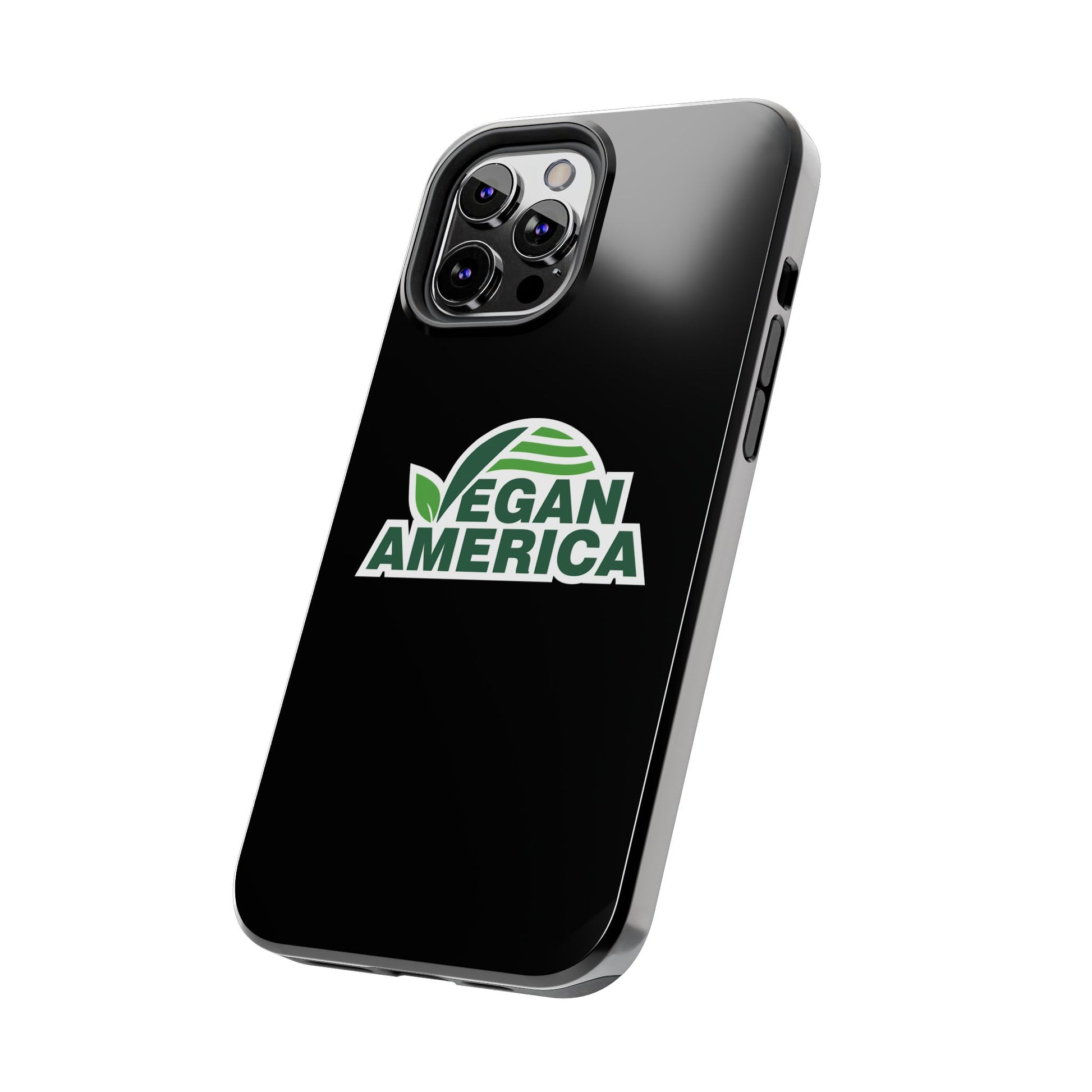 Vegan America Tough Phone Case — Green Leaf Vegan Pride Protective Cover - Vegan America