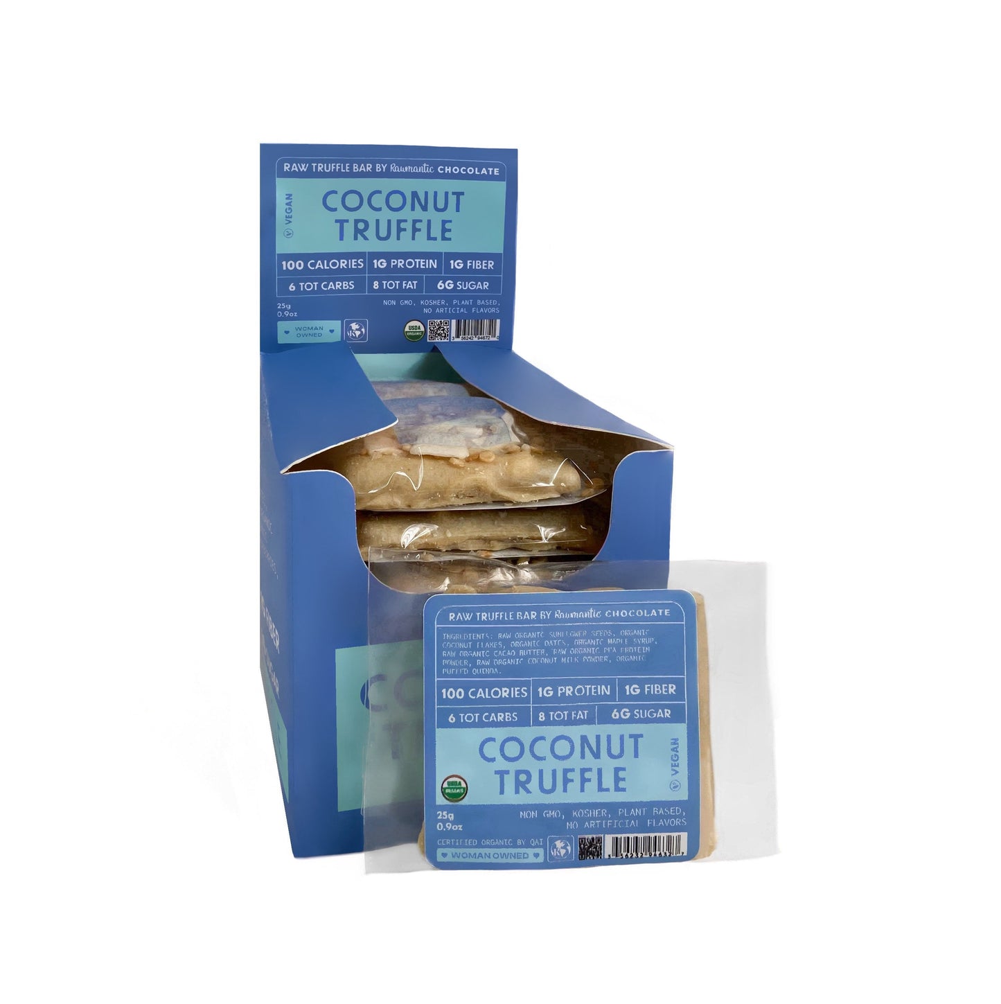 COCONUT MINI TRUFFLE BAR. PACK OF 12