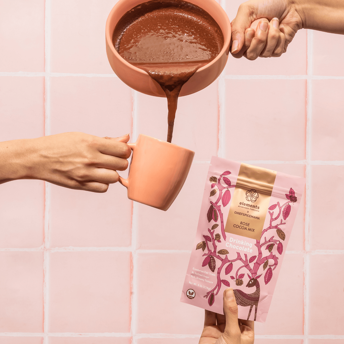 Rose Hot Chocolate 1 Oz - Vegan America
