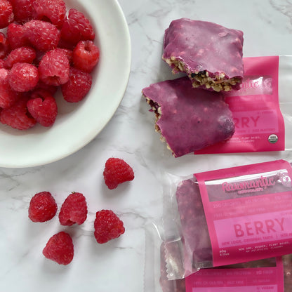 Mixed Berry Vegan Protein Nutritional Bars, Nut-Free