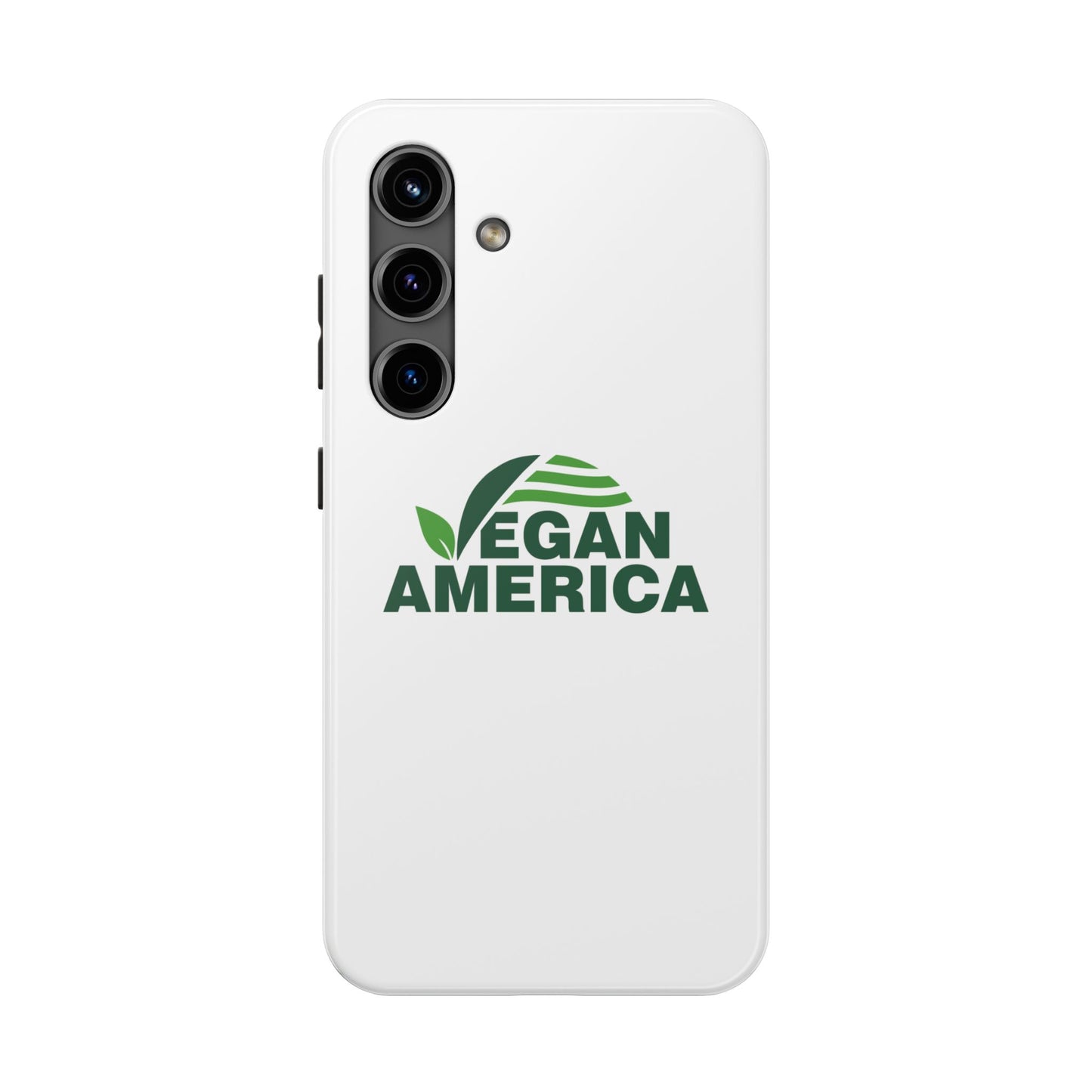 Vegan America Tough Phone Case — Eco - Friendly Plant Logo Protective Cover - Vegan America