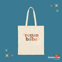 Vegan Babe - Cotton Canvas Tote Bag - Vegan America